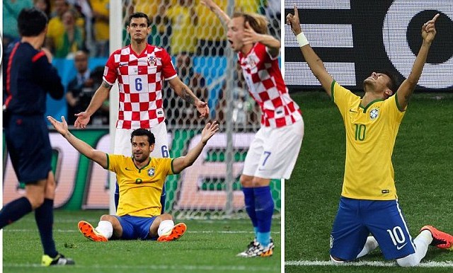 Neymar Penentu Kemenangan Brazil 3-1 atas Kroasia